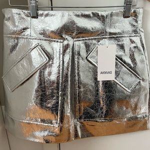 AKNVAS Cheery Metallic Skirt size 10